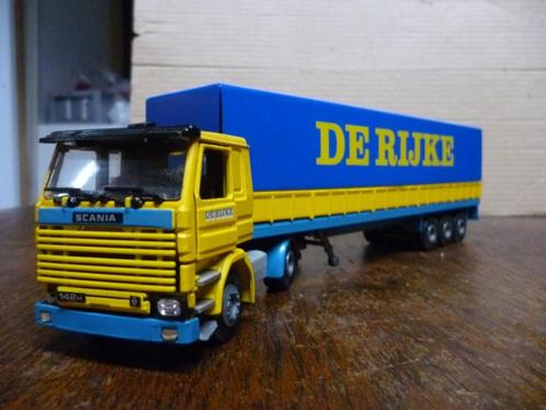 Tekno Scania 142 De Rijke, Hobby en Vrije tijd, Modelauto's | 1:50, Zo goed als nieuw, Bus of Vrachtwagen, Tekno, Ophalen of Verzenden