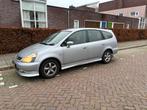 Honda Stream 2.0 I AUT 2002 Grijs, Auto's, 1998 cc, Stof, Zwart, 11 km/l