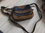 Fossil Schoudertas - Bruin/Blauw, Sieraden, Tassen en Uiterlijk, Tassen | Damestassen, Ophalen of Verzenden, Gebruikt, Bruin, Schoudertasje
