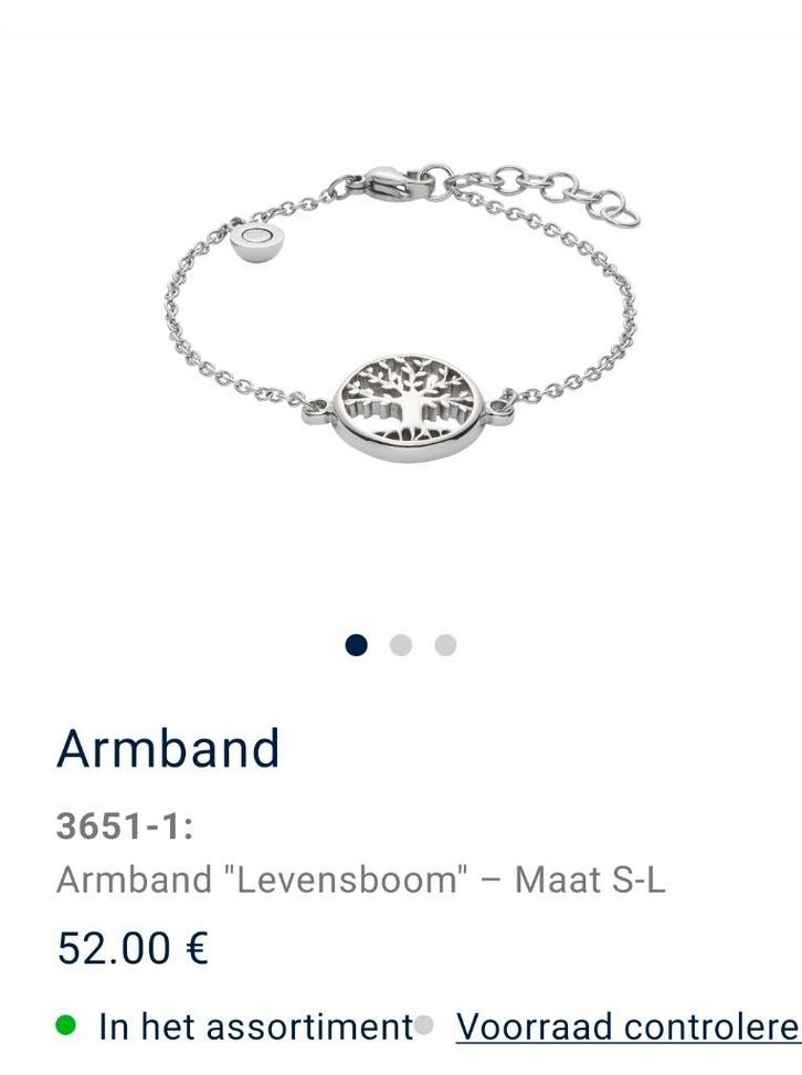 Energetix armband levensboom van € 52 voor €39, Sieraden, Tassen en Uiterlijk, Armbanden, Nieuw, Staal, Zilver, Ophalen of Verzenden