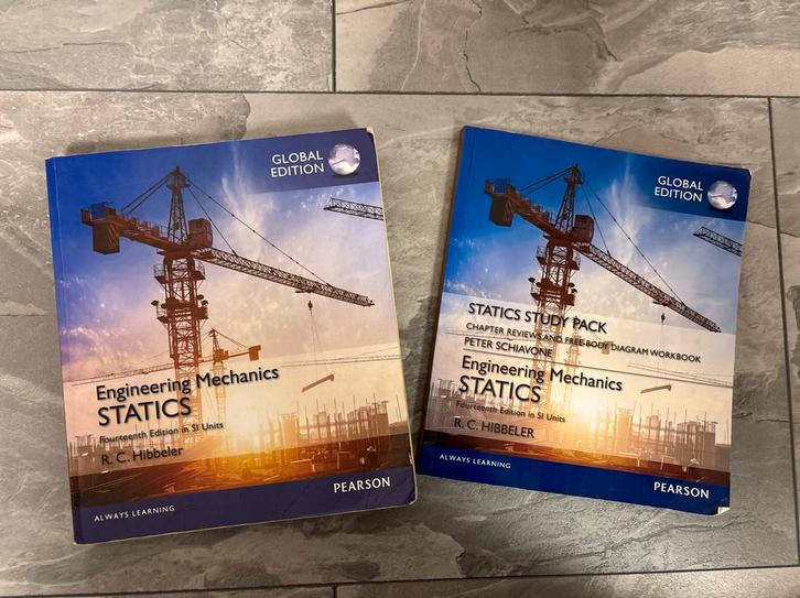 Engineering Mechanics Statics - Hibbeler, Boeken, Studieboeken en Cursussen, Zo goed als nieuw, Niet van toepassing, Beta, Ophalen of Verzenden
