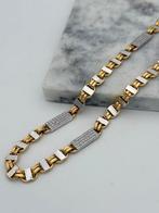 18 karaat platte kingsley/magnum schakel ketting 70 cm, Sieraden, Tassen en Uiterlijk, Kettingen, Nieuw, Ophalen of Verzenden