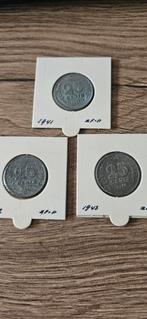 Nederland serie Zinken 25 compleet, Ophalen of Verzenden, Koningin Wilhelmina, 25 cent, Setje