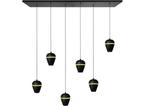 led hanglamp 6 lichts bar tafel eettafel keuken lamp dimbaar, Ophalen, Nieuw, Minder dan 50 cm