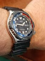 Stoere vintage Seiko scuba diver, duikershorloge Pepsi Cola., Seiko, Gebruikt, Staal, .