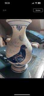 Delfts Blauwe Vaas met duif, Antiek en Kunst, Antiek | Vazen, Ophalen