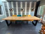 Massief eikenhouten tafel 350 x 103 cm nieuwwaarde 5295,-, Huis en Inrichting, Tafels | Eettafels, 100 tot 150 cm, Eikenhout, 200 cm of meer