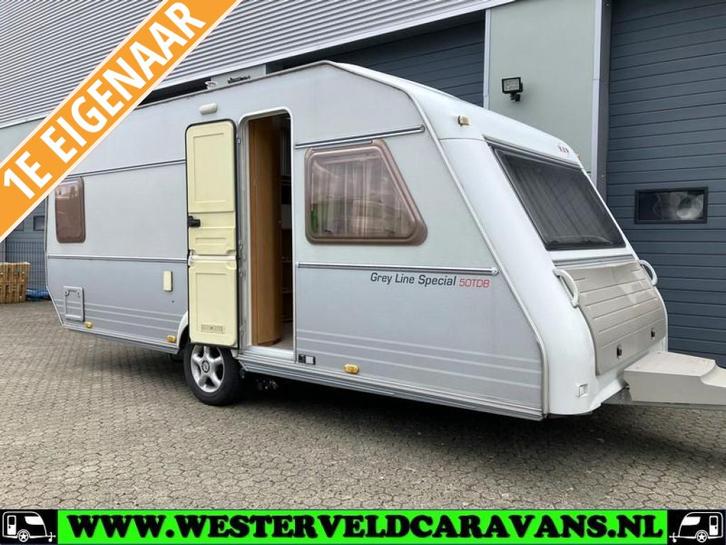 Kip Grey Line Special 50 TDB incl. MOVER & ISABELLA, Caravans en Kamperen, Caravans, Bedrijf, tot en met 4, 1000 - 1250 kg, Rondzit