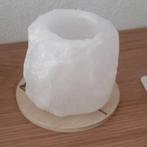 Waxinelichtje zoutsteen, Huis en Inrichting, Ophalen, Nieuw, Overige materialen, Minder dan 25 cm