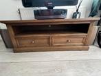 Massief houten TV meubel - 126cm breed, Ophalen, Gebruikt, 100 tot 150 cm, Minder dan 100 cm