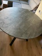 Mooie ronde antraciete tafel, Huis en Inrichting, Tafels | Eettafels, Ophalen, Zo goed als nieuw