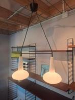 vintage italiaanse hanglamp, Gebruikt, Ophalen of Verzenden, Glas, Vintage italiaans design