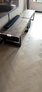 Eiken bielzen tafels, Ophalen, Gebruikt, 100 tot 150 cm, Eikenhout