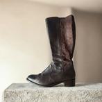 Durea donkerbruine echt lederen laars maat 6.5/ 40, Kleding | Dames, Schoenen, Hoge laarzen, Durea, Bruin, Ophalen of Verzenden