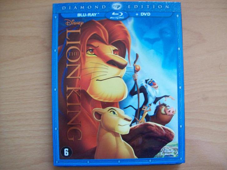 The Lion King (Blu-ray + DVD) Walt Disney; Diamond Edition, Cd's en Dvd's, Blu-ray, Zo goed als nieuw, Tekenfilms en Animatie