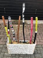 Tuin- of binnen decoratie , aardewerk plantenbak met, Ophalen, Gebruikt