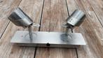 2 plafondlampen met spots, Ophalen, Halogeen, Metaal of Aluminium, Zo goed als nieuw