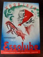 Oude reclame voor Essolube motor olie 1938, Ophalen of Verzenden, Zo goed als nieuw, Reclamebord
