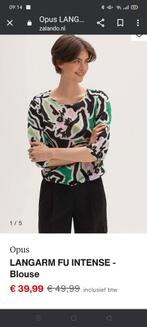 OPUS blouse groen roze zwart wit mt. 42/44 ZGAN, Maat 42/44 (L), Ophalen of Verzenden, Zo goed als nieuw