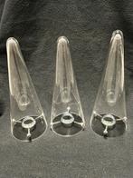3 glazen lampenkappen voor E27, Huis en Inrichting, Lampen | Lampenkappen, Overige vormen, Zo goed als nieuw, Ophalen, 25 tot 50 cm