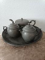 Huikee Swatow Pewter Tin, 4 delig thee servies., Antiek en Kunst, Antiek | Tin, Ophalen of Verzenden