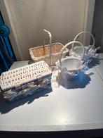 Diverse rieten manden - decoratief en functioneel, Ophalen, Gebruikt, Zonder inhoud