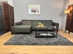GRATIS LEVERING Robuuste Antraciete Microleren Hoekbank, Huis en Inrichting, Banken | Bankstellen, Ophalen of Verzenden, Zo goed als nieuw
