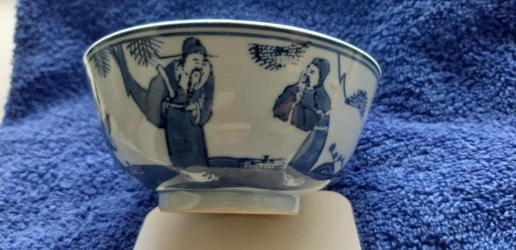 Chinese Kangxi revival kom Fu Lu Shou decor, Antiek en Kunst, Antiek | Porselein, Ophalen of Verzenden