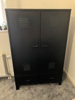 Zwarte stalen locker kast / kledingkast, Ophalen, Zo goed als nieuw, Industrieel