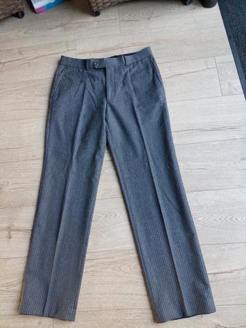 Broek L.114cm Gardeur M grijs+krijtstreep katoen 3xGerdragen beschikbaar voor biedingen