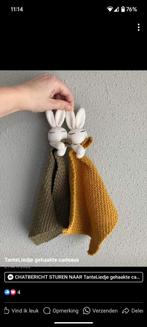 Knuffeldoekje konijn, bunny tutteldoekje gehaakt, Ophalen, Nieuw, Kraamcadeau