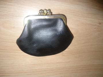 Dubbel leren knip beugel PORTEMONEE vintage retro beschikbaar voor biedingen