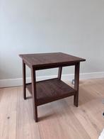 2x IKEA Lunnarp Bijzettafel/Nachtkastje, Minder dan 55 cm, Vierkant, Zo goed als nieuw, Hout