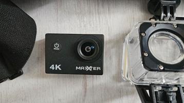 Maxxter 4k Wifi actioncam met accessoires  beschikbaar voor biedingen