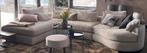 SUPERmooie naturel lounge bank Niella met ribstof, Huis en Inrichting, Banken | Bankstellen, Ophalen, 100 tot 125 cm, Hoekbank