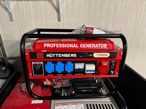 Stroomgenerator | Hüttenberg | Key- en/of trekstart | Nieuw!, Doe-het-zelf en Verbouw, Aggregaten, Nieuw, Benzine, 5 tot 10 kVA