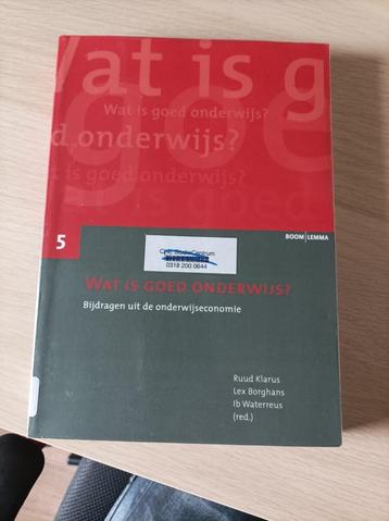 Wat is goed onderwijs? beschikbaar voor biedingen