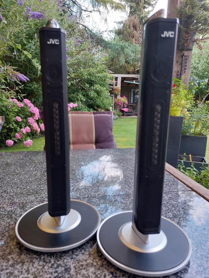 JVC  BLACK TOWER FRONTSPEAKERS  SP-DD3F, Audio, Tv en Foto, Luidsprekers, Front, Rear of Stereo speakers, Minder dan 60 watt, JVC