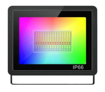 DJLicht 100W RGB LED Floodlight IP66 Waterdicht beschikbaar voor biedingen