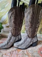 Cowboy western laarzen maat 41 groen  zwart wit, Ophalen of Verzenden, Zo goed als nieuw, Groen, Hoge laarzen