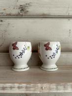 2 JBS Fruit & Flowers Eierdoppen - Perfecte Staat, Keramiek, Overige typen, Ophalen of Verzenden, Zo goed als nieuw