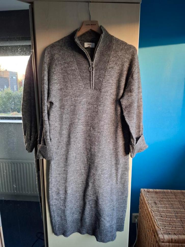 Object Winterjurk XS Grijs met wol en alpaca, Kleding | Dames, Jurken, Zo goed als nieuw, Maat 34 (XS) of kleiner, Grijs, Ophalen of Verzenden