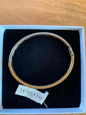 Ti Sento zilveren armband, verguld. Mt. M beschikbaar voor biedingen