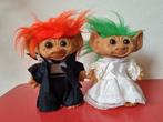 Vintage Trol trollen Bruid Bruidegom jaren 90 20cm, Gebruikt, M, Ophalen of Verzenden, TRoll