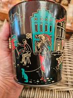 Vintage decoratieve blikken bus, Ophalen of Verzenden, Minder dan 50 cm, Minder dan 50 cm