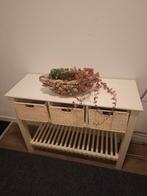 Sidetable met mandjes, Huis en Inrichting, Tafels | Sidetables, Ophalen, 25 tot 50 cm, Rechthoekig, 100 tot 150 cm