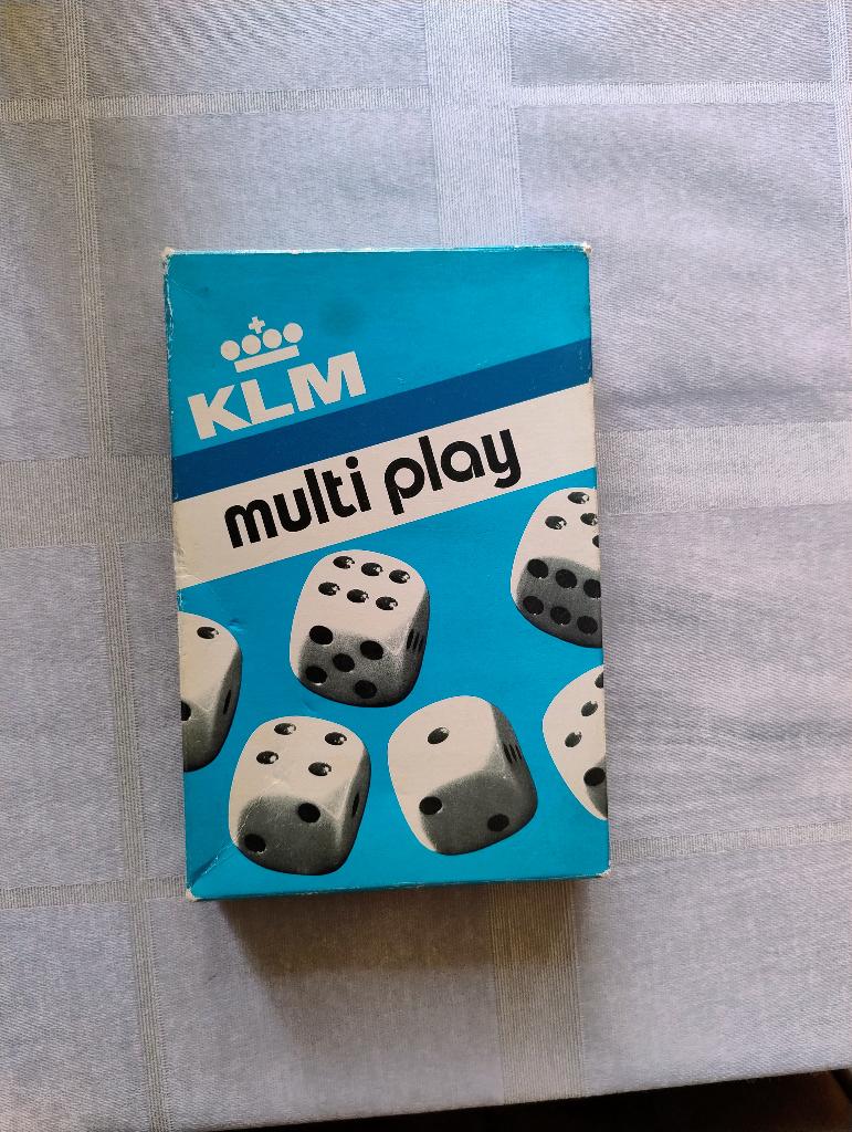 KLM spelletjes  multi play 6 spellen in doosje, Verzamelen, Ophalen of Verzenden, Gebruikt, Overige typen