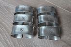 6x Tin Servetringen ASOE Aabenraa Denemarken Vintage 1970s, Ophalen