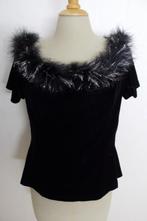 Aparte zwarte feestelijke top van Vera Mont (evening) 42, Kleding | Dames, Tops, Verzenden, Zwart, Maat 42/44 (L), Zo goed als nieuw