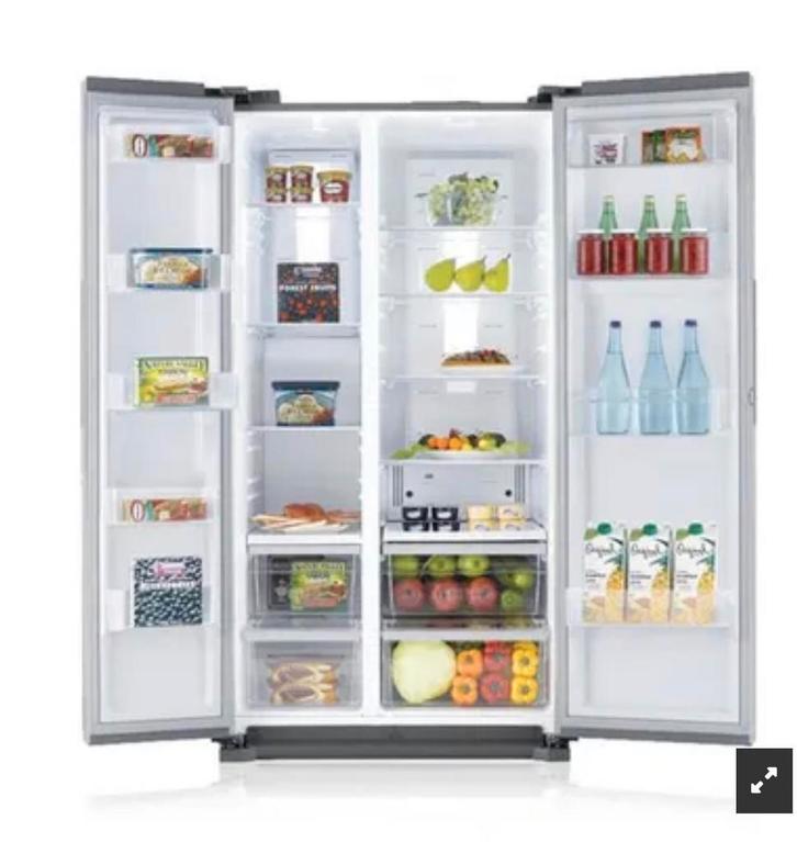 Samsung Amerikaanse Koelkast, Witgoed en Apparatuur, Vriezers en Diepvrieskisten, Gebruikt, Vrijstaand, Vrieskast, 160 cm of meer